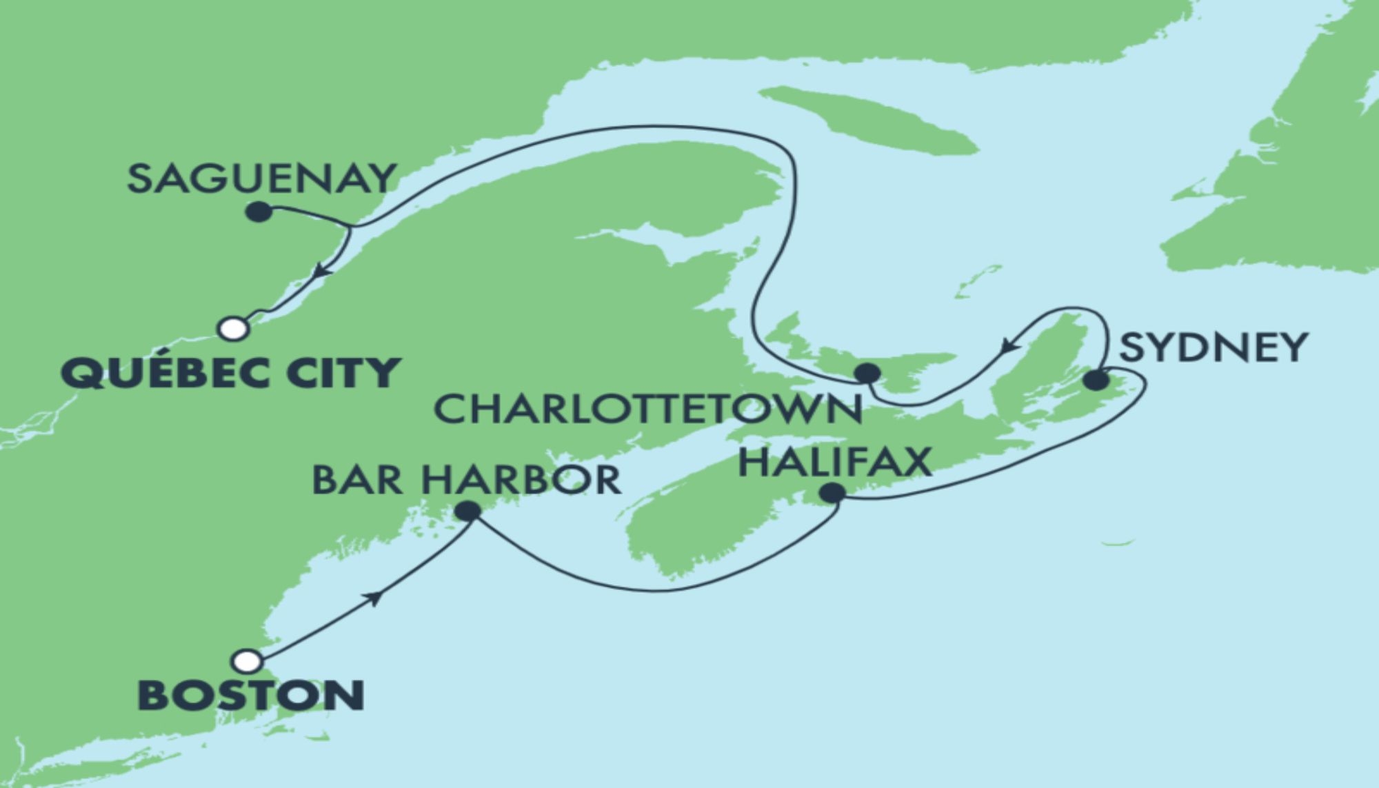 royal caribbean cruise quebec city to boston